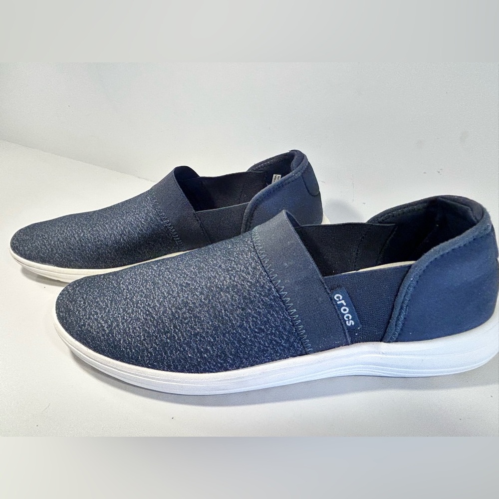 Crocs Reviva Women’s Size 10 Navy Slip On Comfort Walking Shoes
